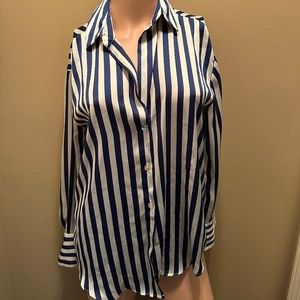 Zara Striped Satin Shirt